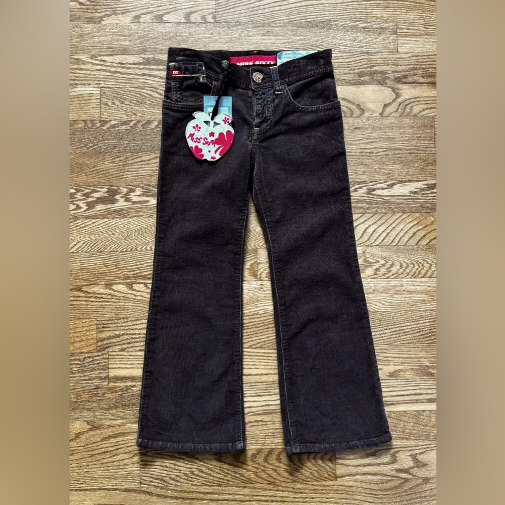 Miss Sixty Toddler 4 Girls Brown Corduroy Pants New Tommy Trousers NWT Cords